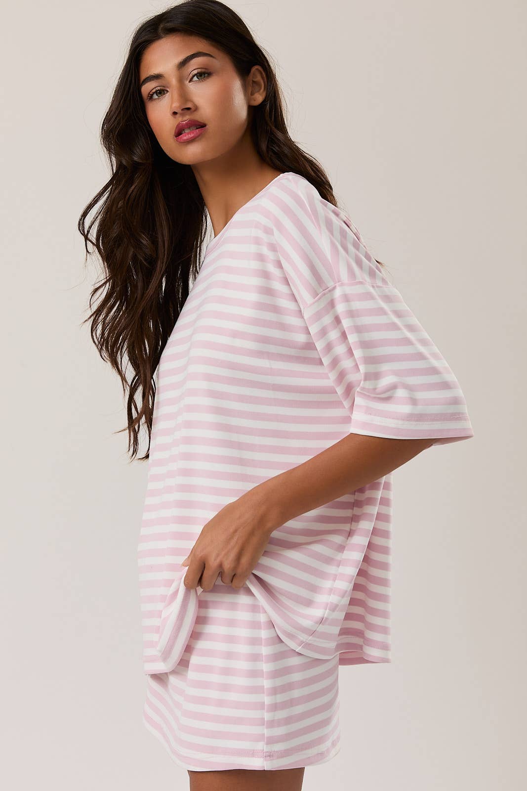 Madison OVERSIZED STRIPE T-SHIRT