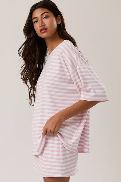 Madison OVERSIZED STRIPE T-SHIRT