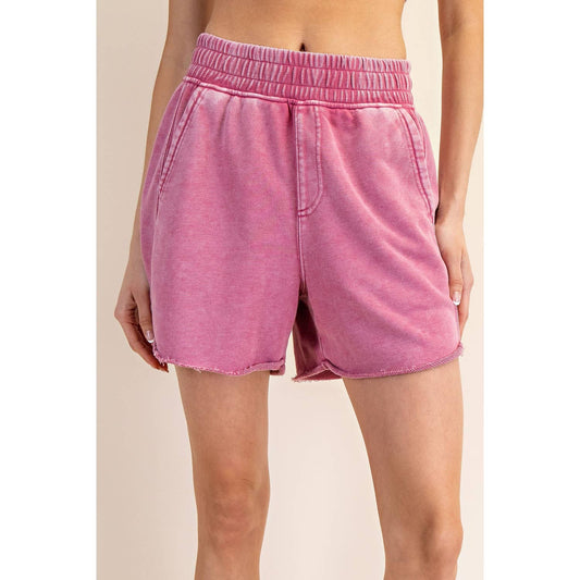 MINERAL WASHED TERRY SHORT