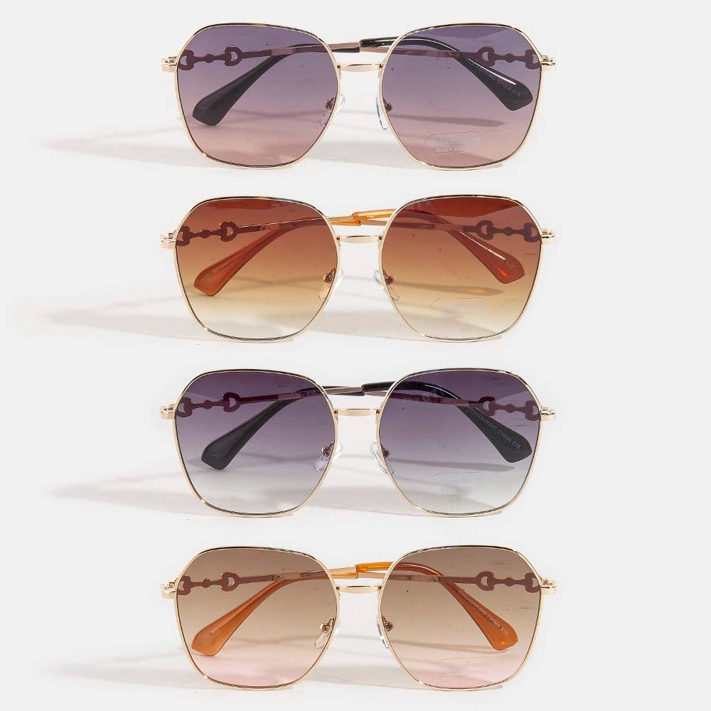 Large Round Lens Sunglasses Set