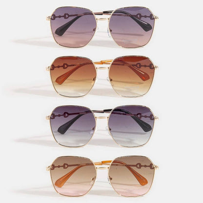 Large Round Lens Sunglasses Set