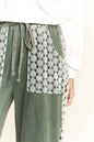 Mineral Wash Floral Daisy trim Pants