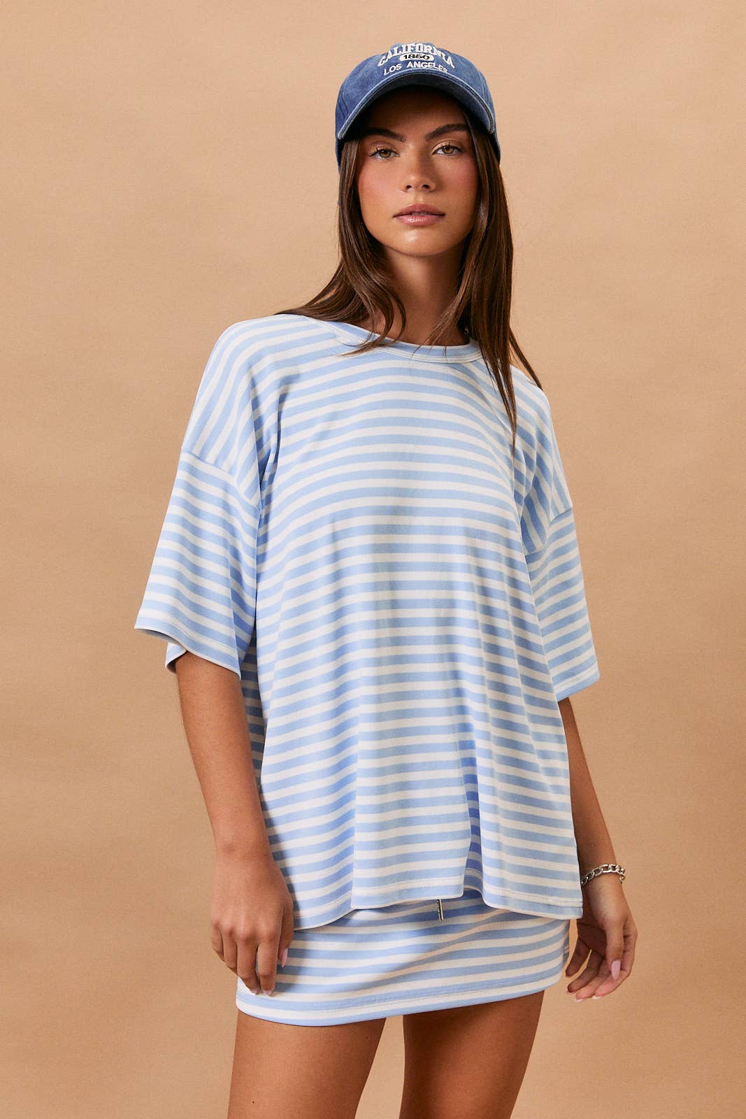 Madison OVERSIZED STRIPE T-SHIRT