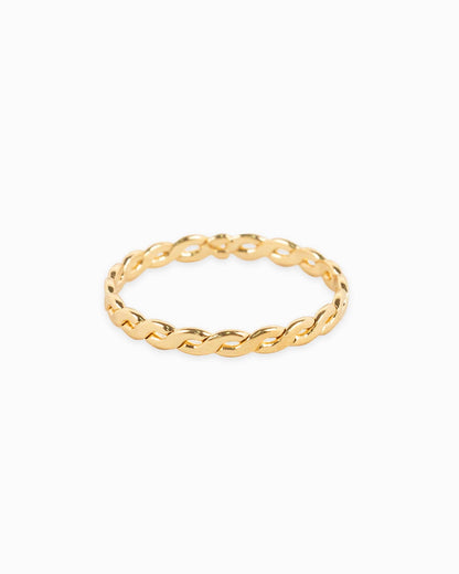Rope and Bow Textured Rings, Set of 5