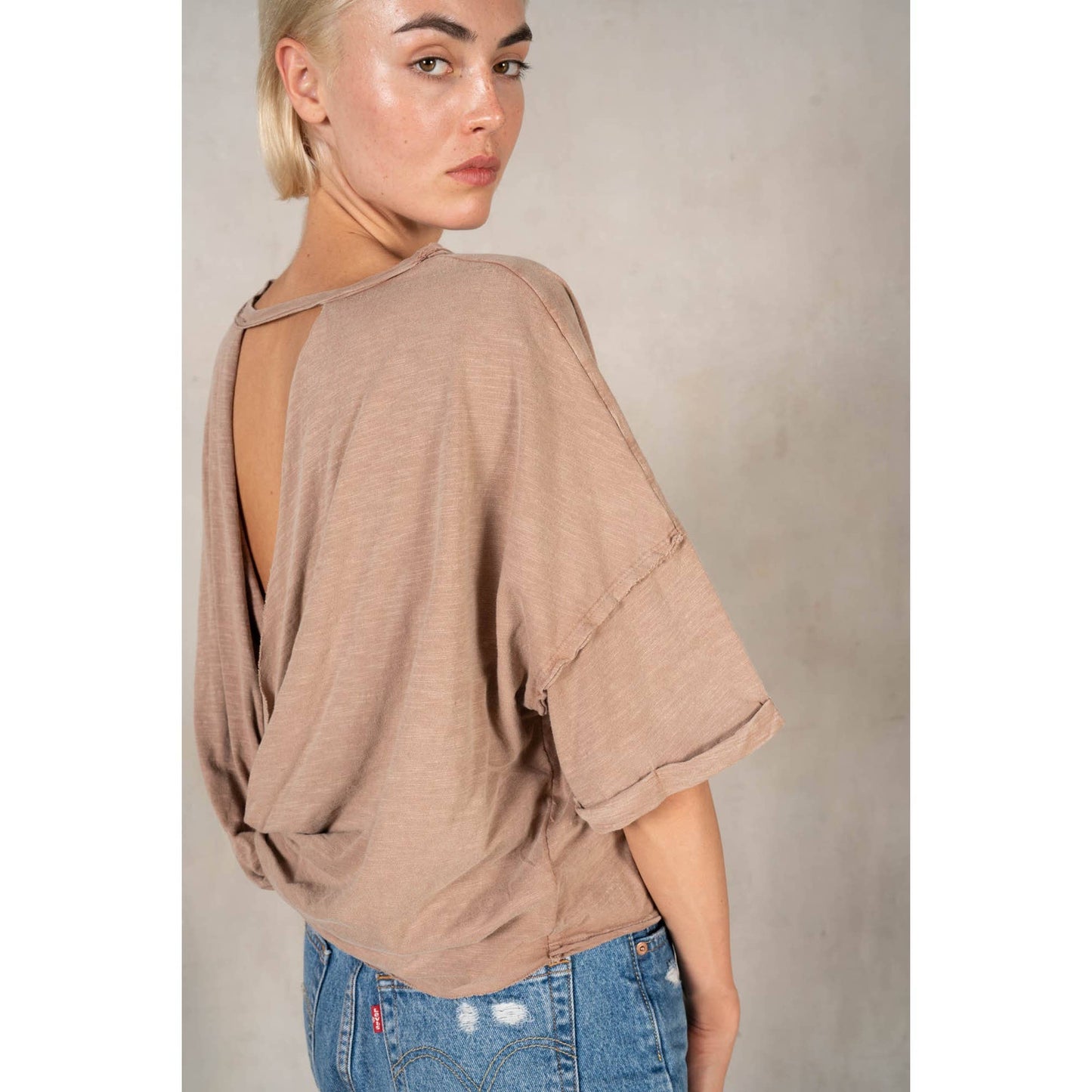 Cara  Slub Twist Tee