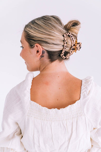 Open Hair Clip | Large | Blonde Tortoise