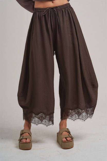 CECE FLOWY WIDE BALLOON LEG PANTS