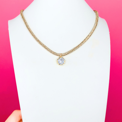 Glitter Rope Necklace