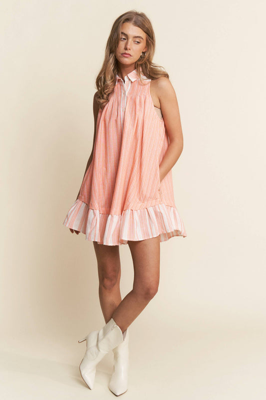 Anastasia Striped Mini Dress