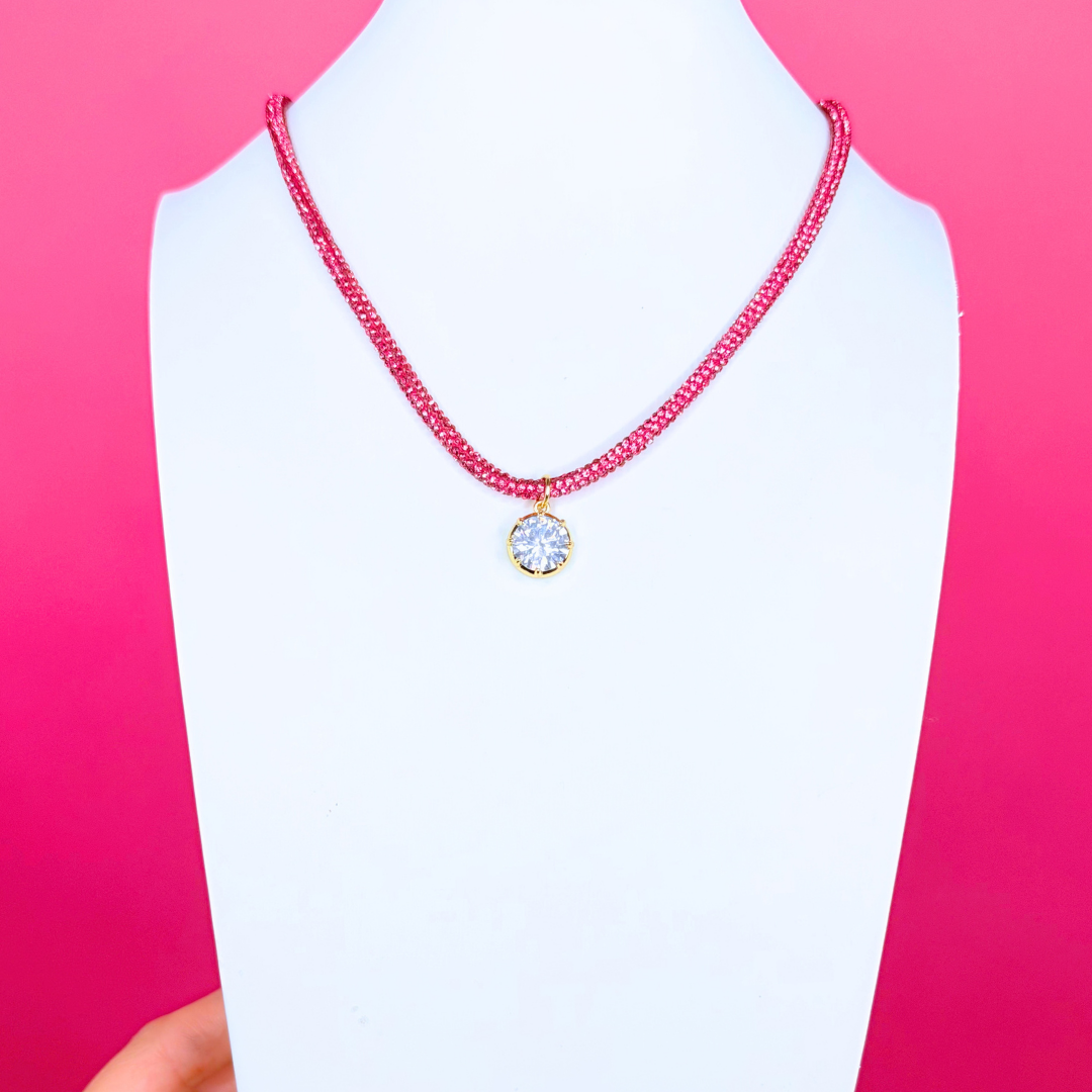 Glitter Rope Necklace
