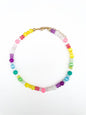 Sherbet Swirl - Rainbow Gemstone Bead Necklace
