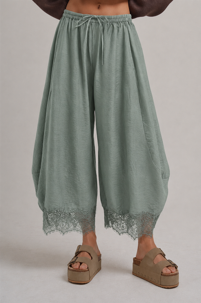 CECE FLOWY WIDE BALLOON LEG PANTS