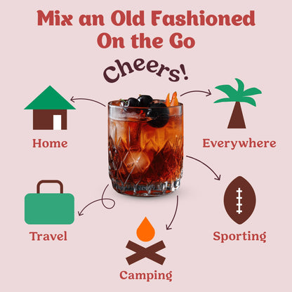 Black Cherry Old Fashioned Cocktail Mixer - 24ct Caddy