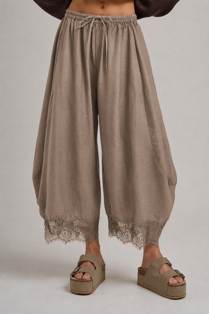 CECE FLOWY WIDE BALLOON LEG PANTS