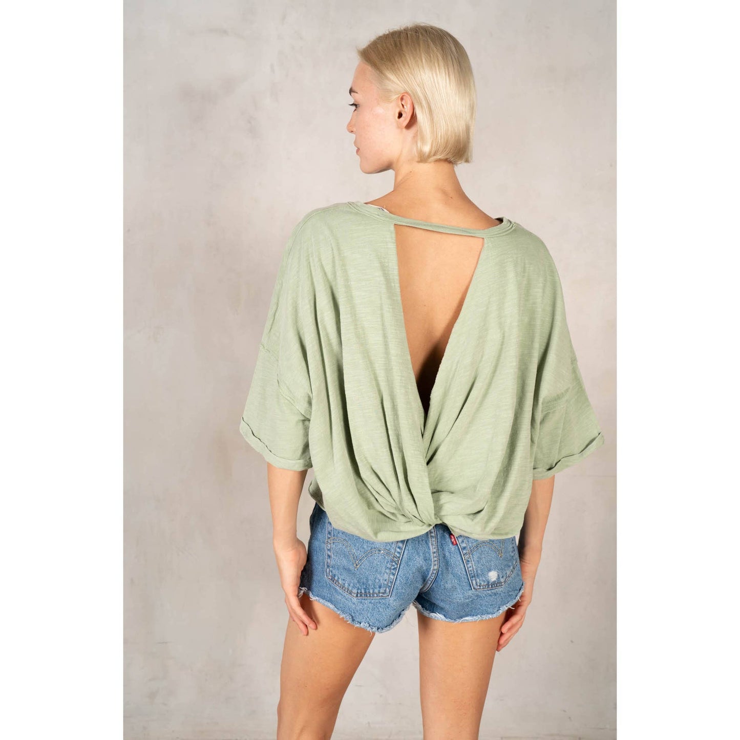 Cara  Slub Twist Tee