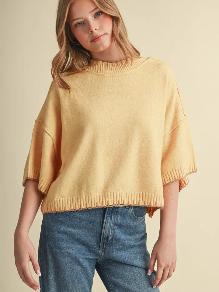 Autumn Butter Yellow Sweater