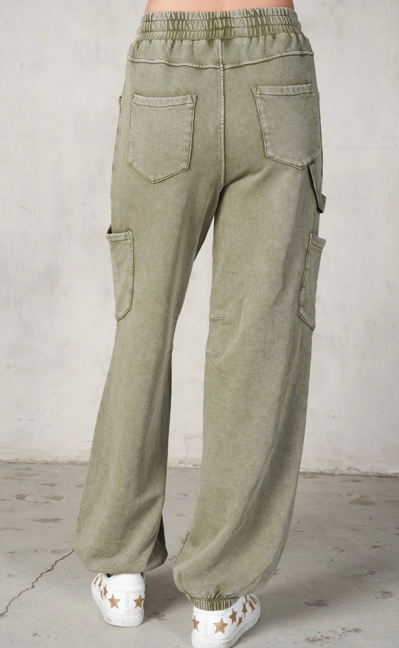 Terry Cargo Sweatpants