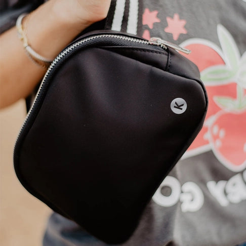 Belt Bag With Striped Strap