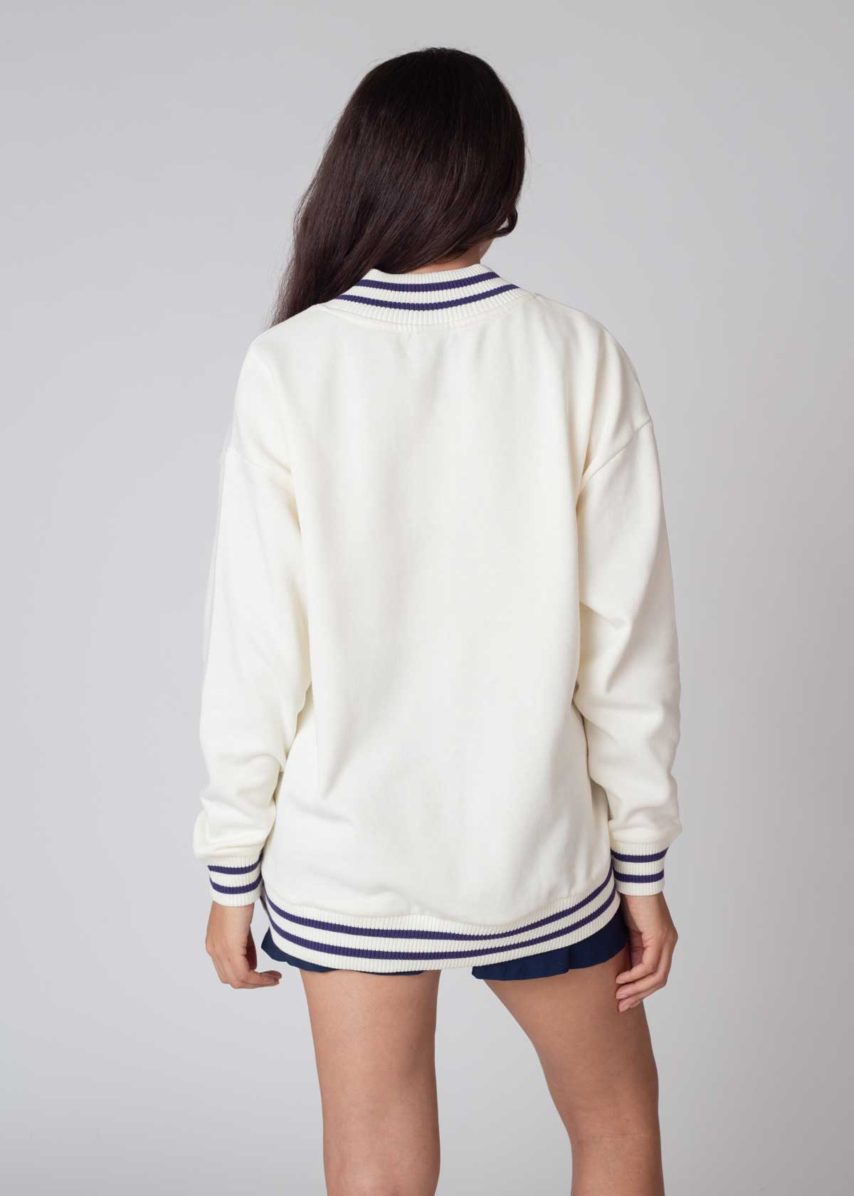 Letterman V-Neck Pullover