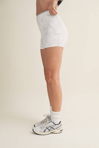 Camo Print Biker Shorts
