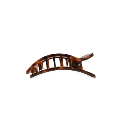 Flat Rectangle Hair Clip | Small | Tortoise