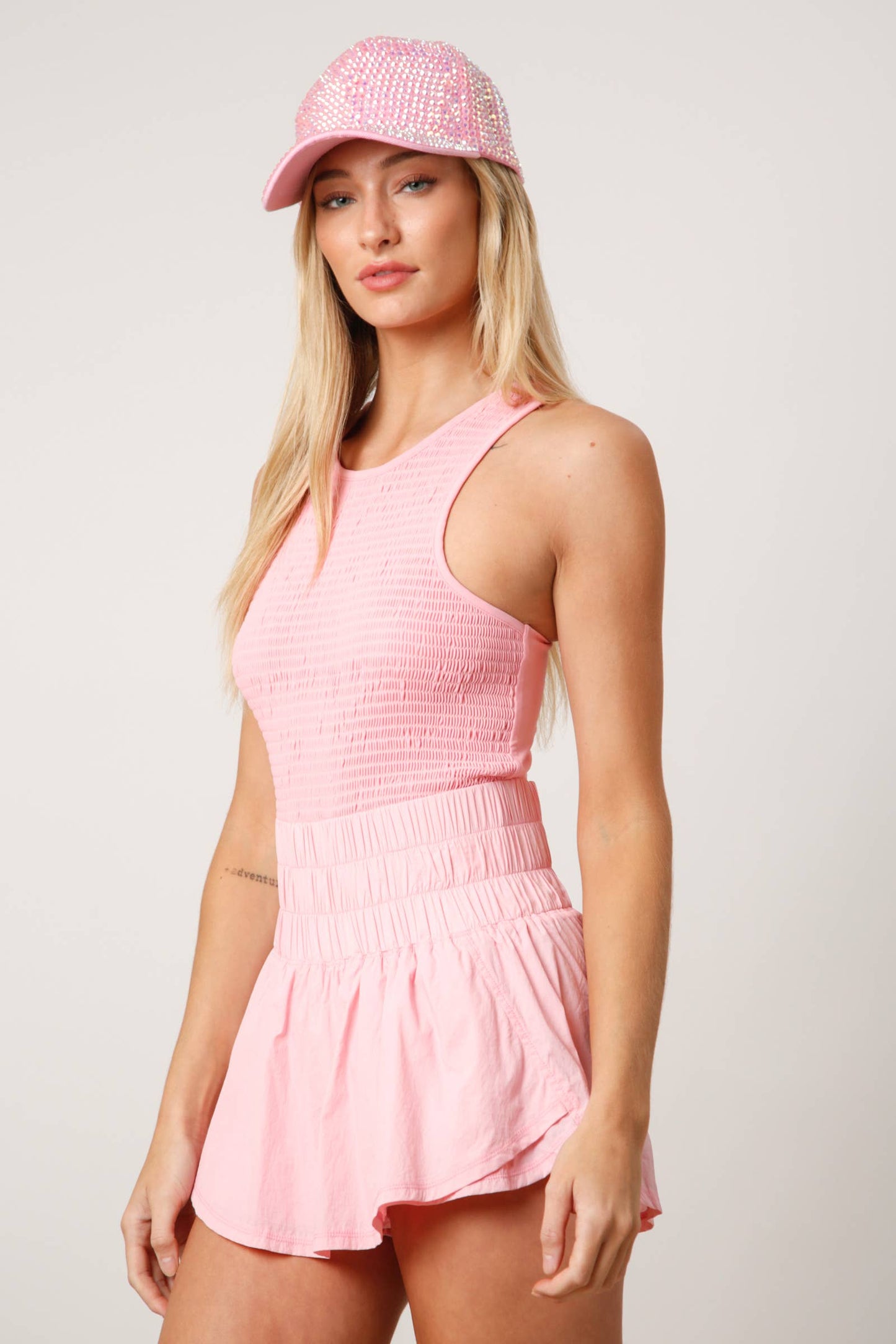Faith Washed Sporty Romper