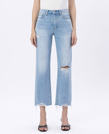 Jaylene Crop Slim Wide Jeans