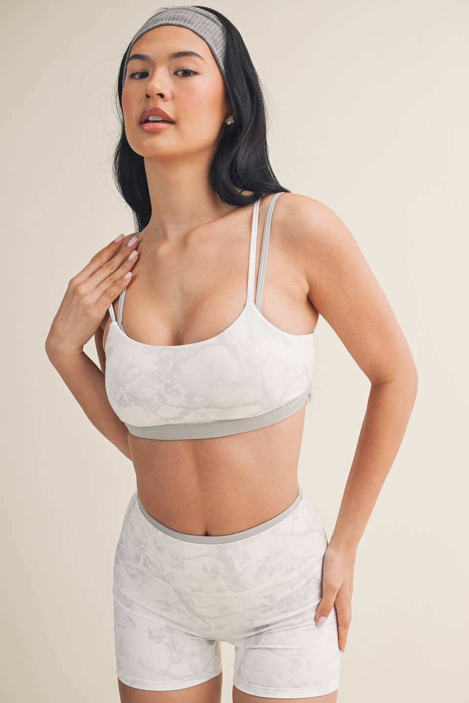 Camo Print Double Layered Sports Bra