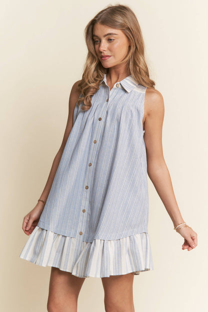 Anastasia Striped Mini Dress