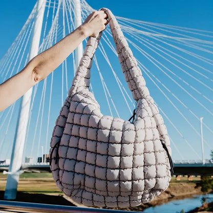 X- Large Quilted Puffer Tote