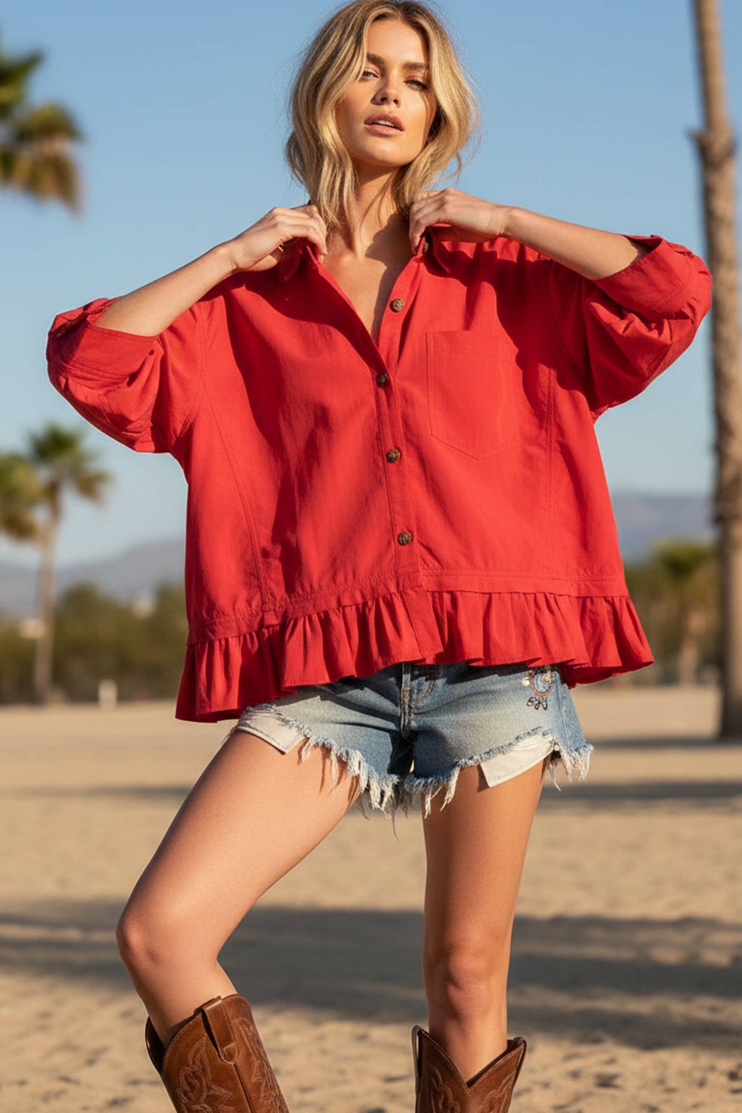 Poplin Top