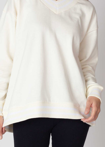 Letterman V-Neck Pullover