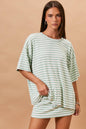 Madison OVERSIZED STRIPE T-SHIRT