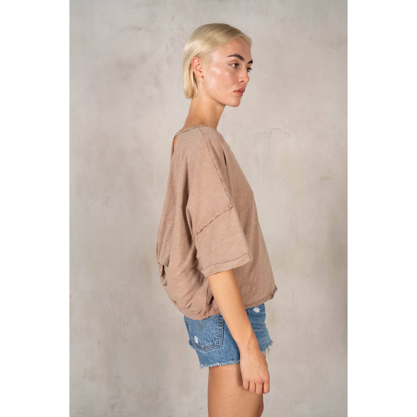 Cara  Slub Twist Tee