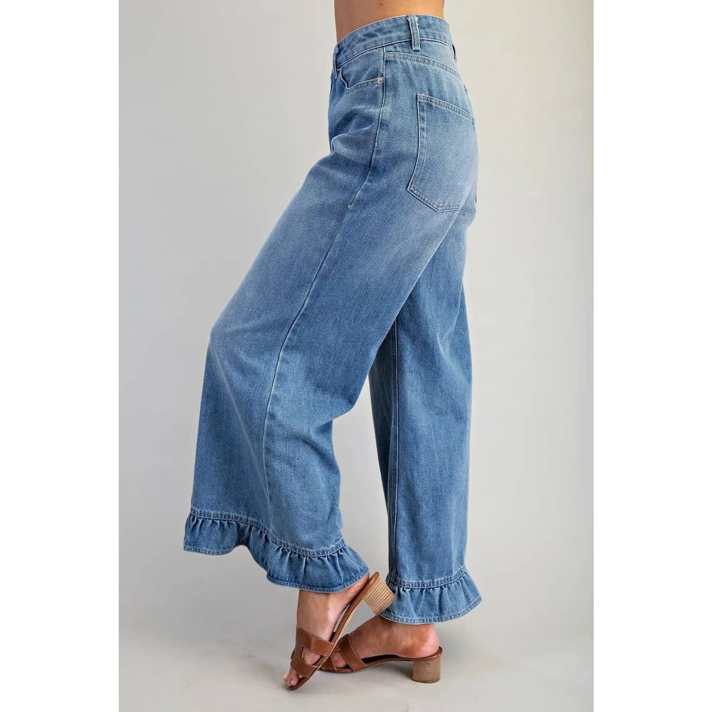 Twirl Worthy Ruffle Hem Jeans