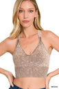Washed Seamless Bra Cross Back
