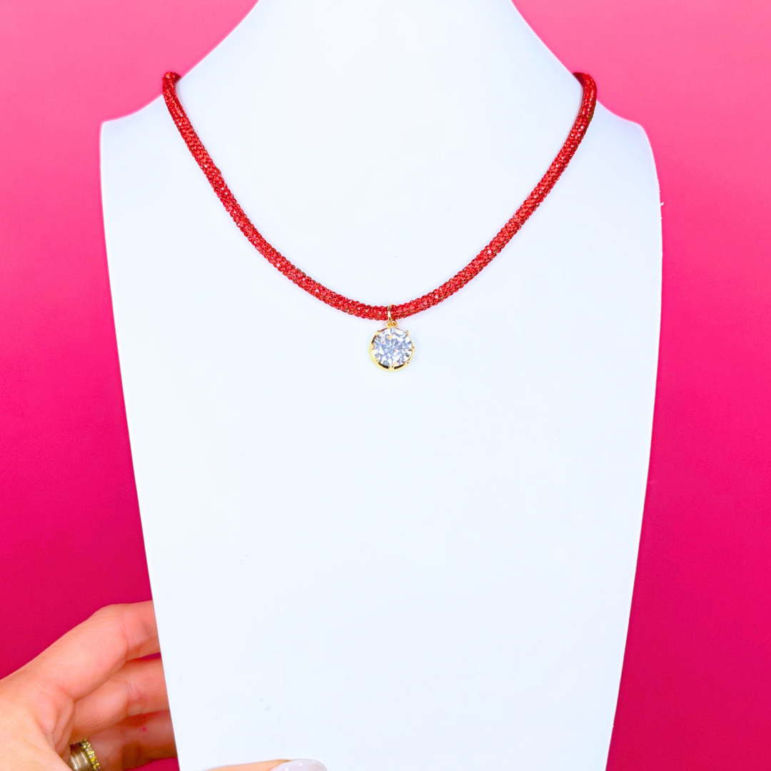 Glitter Rope Necklace