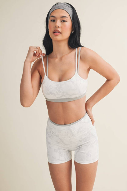 Camo Print Double Layered Sports Bra