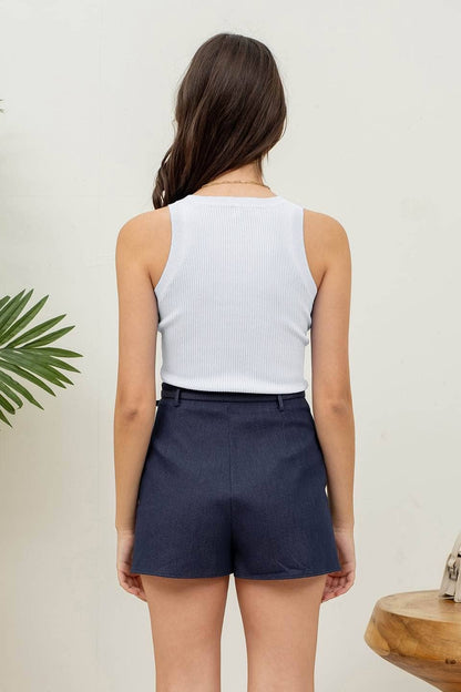 Bree ROUND NECK SWEATER KNIT TANK TOP
