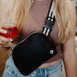 Belt Bag With Striped Strap