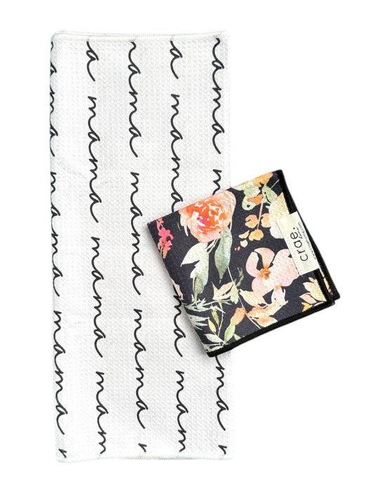 She's The Best/Affection: Double Sided-Hand Towel Washcloth Set