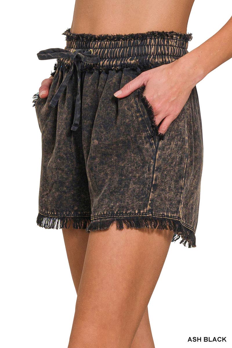 Tencel Mineral Washed Shorts