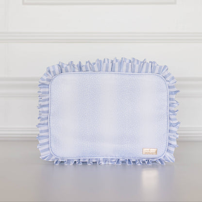 Blue Fawn Ruffled Nylon XL Pouch