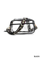 Clear Courtney Stadium Bag in Black