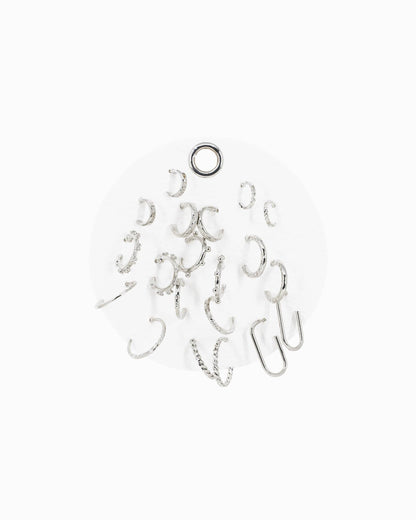 Minimal Hoop Earring Set, Value Pack Set of 10
