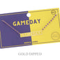 Game Day Gold Plated Bar Necklace