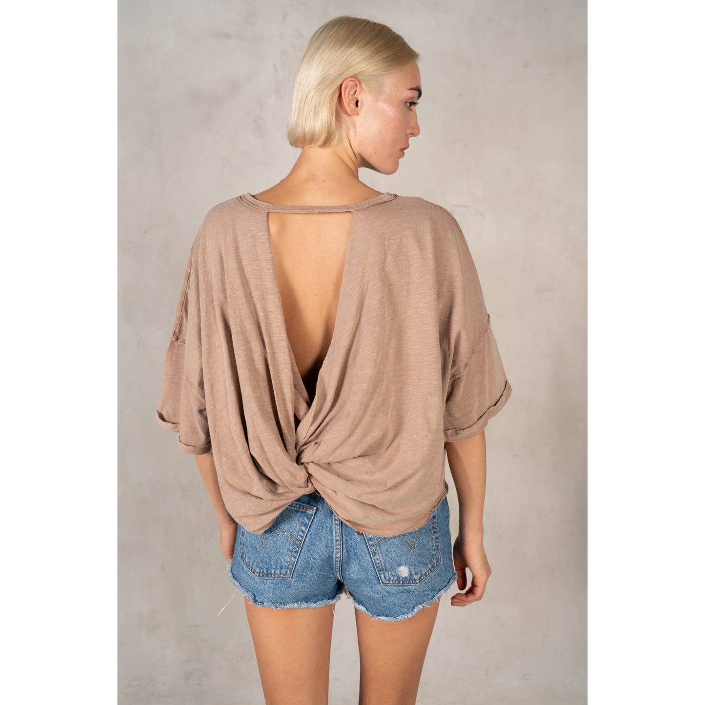 Cara  Slub Twist Tee