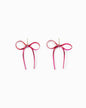Ombre Snake Chain Bow Earrings