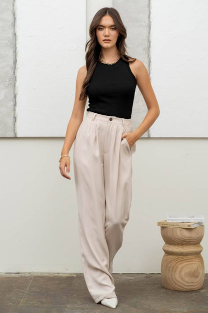 Bree ROUND NECK SWEATER KNIT TANK TOP