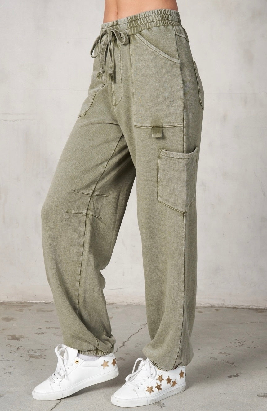 Terry Cargo Sweatpants